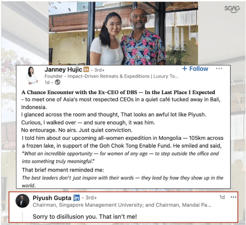A snapshot of Janney Hujic's post. 